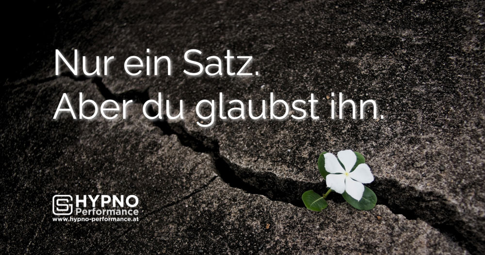 Hypno-Performance | Blog | Nur ein Satz